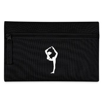 Artful Yoga Pose Stretching with Ease - Pencil Case - black - Front