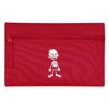 Humorvoller und schrulliger Zombie-Junge - Federtasche - Rot - Vorne