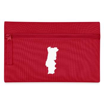 Geografische Kontur Silhouette - Federtasche - Rot - Vorne