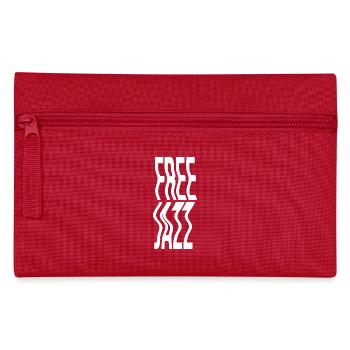 Free Jazz music Distorted Typography logo - Pencil Case - red - Front