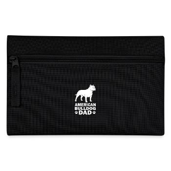 American Bulldog Dad - Pencil Case - black - Front