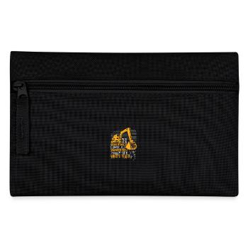 Baggerfahrer wenn ich sarkastisch - Federtasche - Schwarz - Vorne
