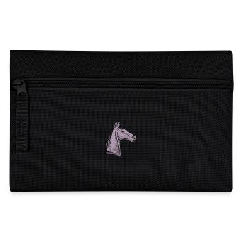 Minimalistisches Pferdeportrait Silhouette - Federtasche - Schwarz - Vorne