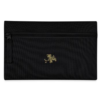 Dog Silhouette Golden Retriever Labrador - Pencil Case - black - Front