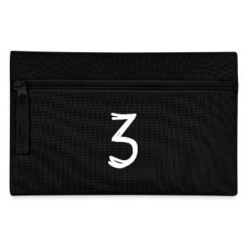 3 YEARS. 3rd ANNIVERSARY. BIRTHDAY 3 YEARS. THREE - Pencil Case - black - Front