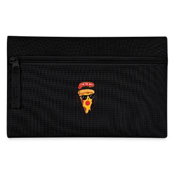 J’ai trop chaud ! – Pizza amusante avec des lunettes de soleil. - Trousse - noir - Devant