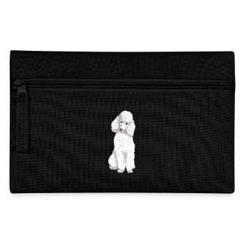 Caniche jouet blanc - Trousse - noir - Devant