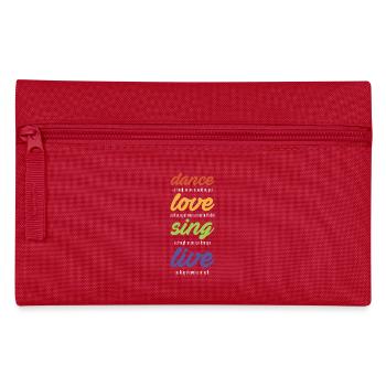 Dance-love-sing-live (dark) - Pencil Case - red - Front