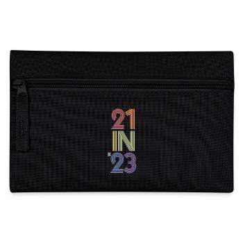 Cadeau 21e anniversaire 21 ans Hommes & Femmes - Trousse - noir - Devant