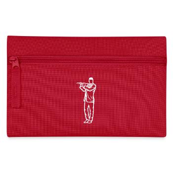 Dessin flûtiste - Trousse - rouge - Devant