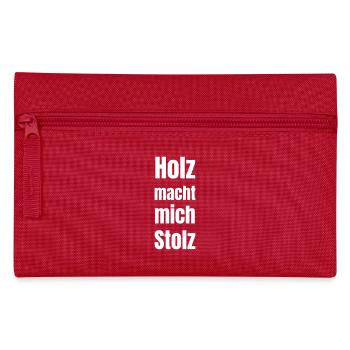Le bois me rend fier. - Trousse - rouge - Devant