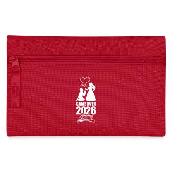 Game Over 2026 Hochzeit - Federtasche - Rot - Vorne