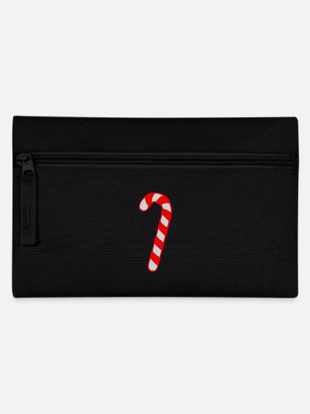 Candy Cane - Christmas - Pencil Case - black
