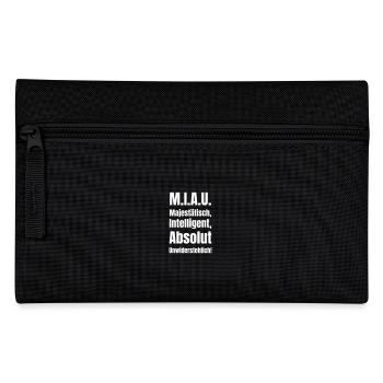 Majestätisch, intelligent, absolut unwiderstehlich - Federtasche - Schwarz - Vorne