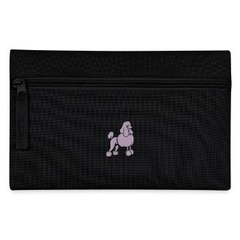 Silhouette Pudel Hund Minimalistisch - Federtasche - Schwarz - Vorne