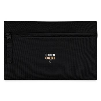 I Need Coffee Coffee Coffee Drinker Joke - Pencil Case - black - Front