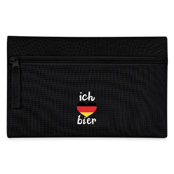 Ich liebe Bier 🍺❤️ - Federtasche - Schwarz - Vorne