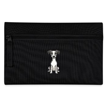 Whippet Dog Cute - Pencil Case - black - Front