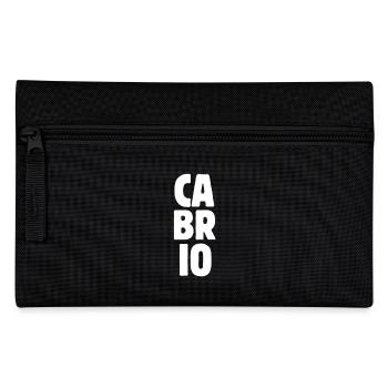 Cabrio Schriftzug Fette Buchstaben Cabriolet - Federtasche - Schwarz - Vorne