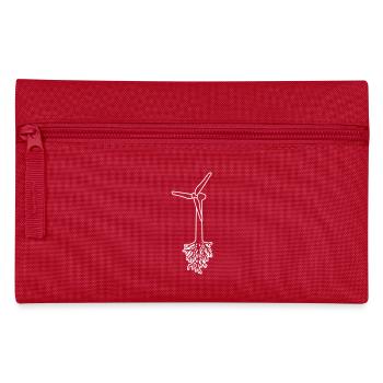 Think Green Energy – Environment Wind Power Green Electricity - Pencil Case - red - Front