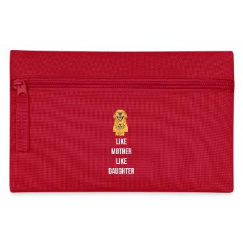 Hunde-Duo Mutter Tochter Illustration - Federtasche - Rot - Vorne