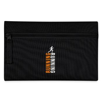 Running gift idea, running, sport, sportsman - Pencil Case - black - Front