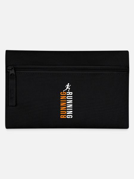 Laufen Geschenkidee, Laufen, Sport, Sportler - Federtasche - Schwarz