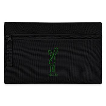 Hase Kaninchen Häschen Steht niedlich Kleintier - Federtasche - Schwarz - Vorne