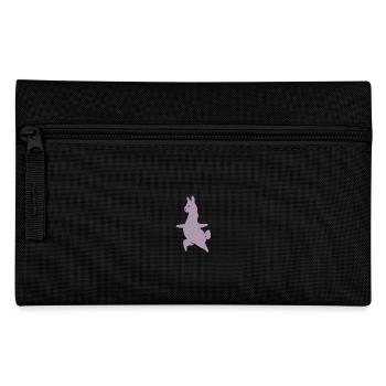 Lama Alpaka Workout Yoga Silhouette Minimalistisch - Federtasche - Schwarz - Vorne