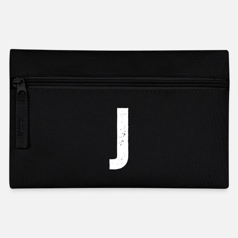 J - Federtasche - Schwarz