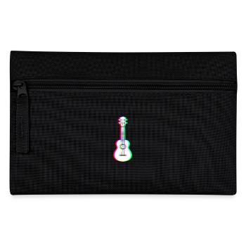 EDM - Akustische Gitarre - Glitch Rave Style - Federtasche - Schwarz - Vorne
