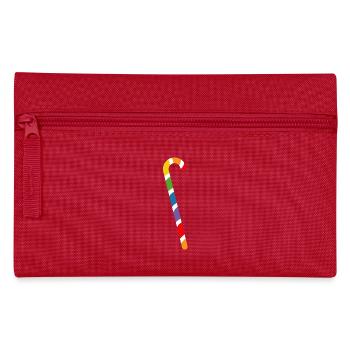 rainbow candy cane lgbtqi queer - Pencil Case - red - Front
