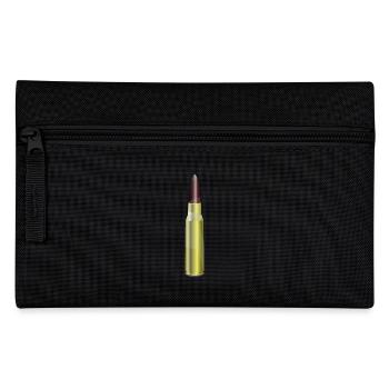 criminal gangster criminal gun pistol weapon bul - Pencil Case - black - Front