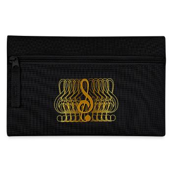 Clef cool gradient, fade, gradient - Pencil Case - black - Front