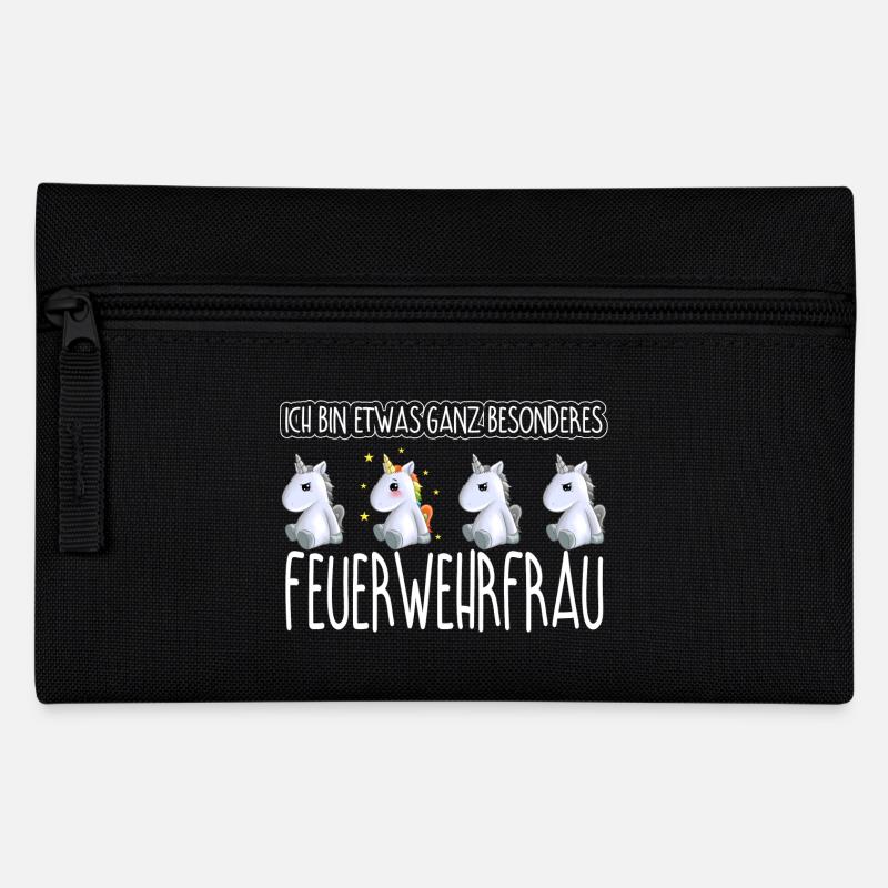 FEUERWEHRFRAU - Toll - Federtasche - Schwarz