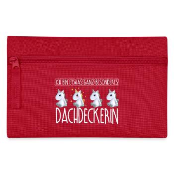 DACHDECKERIN - Toll - Federtasche - Rot - Vorne