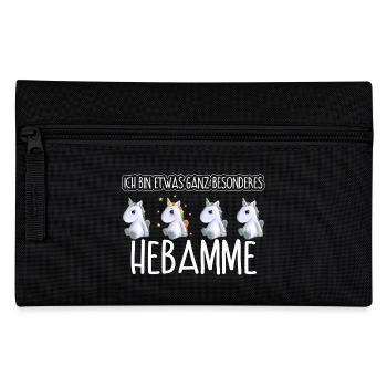 HEBAMME - Toll - Federtasche - Schwarz - Vorne