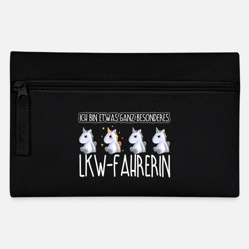 LKW-FAHRERIN - Toll - Federtasche - Schwarz