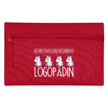 LOGOPÄDIN - Toll - Federtasche - Rot - Vorne