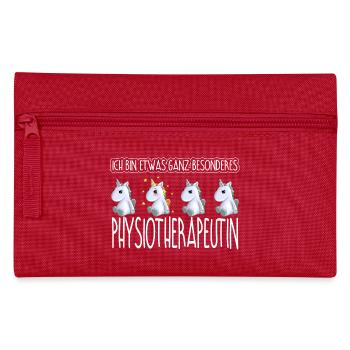 PHYSIOTHERAPEUTIN - Toll - Federtasche - Rot - Vorne