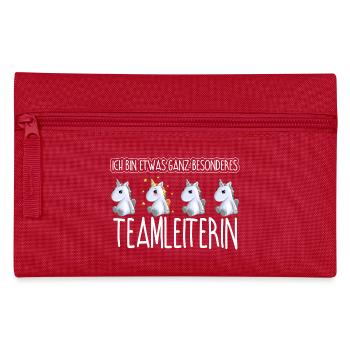 TEAMLEITERIN - Toll - Federtasche - Rot - Vorne