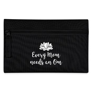 Every Mom needs an Om - Federtasche - Schwarz - Vorne