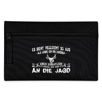 Jäger - zuhören - Federtasche - Schwarz - Vorne