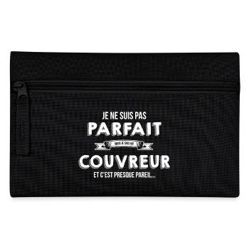 Couvreur cadeau humour - Trousse - noir - Devant