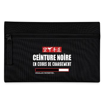 Karate - ceinture noire - Trousse - noir - Devant