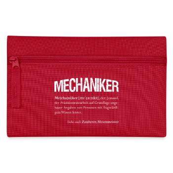 Mechaniker, auch Zauberer genannt - Federtasche - Rot - Vorne