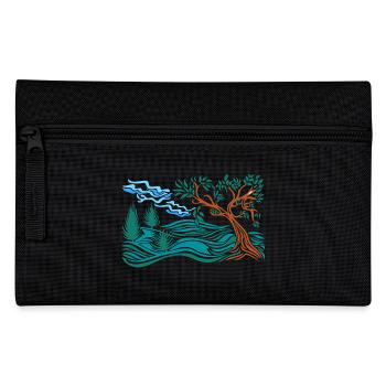 tree in the hills - Pencil Case - black - Front