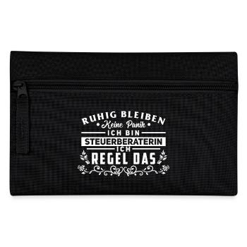 Keine Panik ich Regel das Steuerberaterin - Federtasche - Schwarz - Vorne