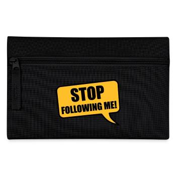 stop - Pencil Case - black - Front