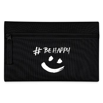 #BE HAPPY - Pencil Case - black - Front